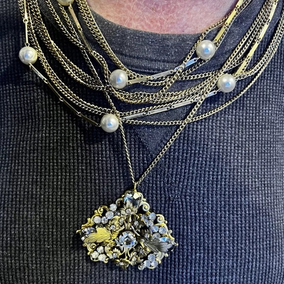 MADE IN THE DEEP SOUTH  one of kind statement necklace - Picture 2 of 16